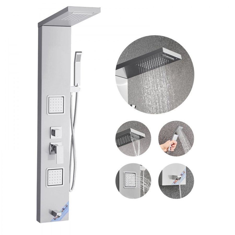 VEVOR Tower Shower Panel System – 53 Inch, 5-in-1 Shower