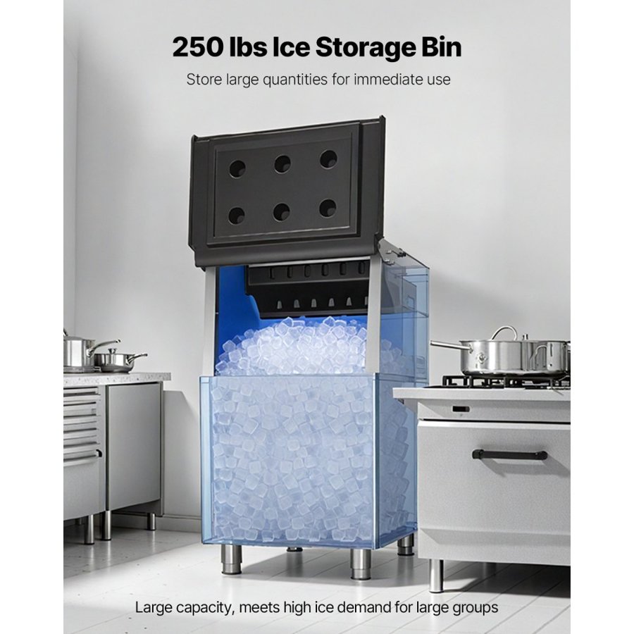 VEVOR Commercial Ice Maker Storage Bin – 250 lbs Capacity
