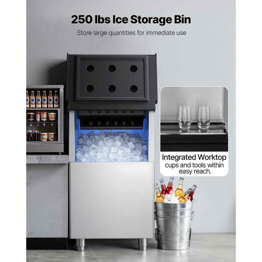 VEVOR Commercial Ice Maker Storage Bin – 250 lbs Capacity