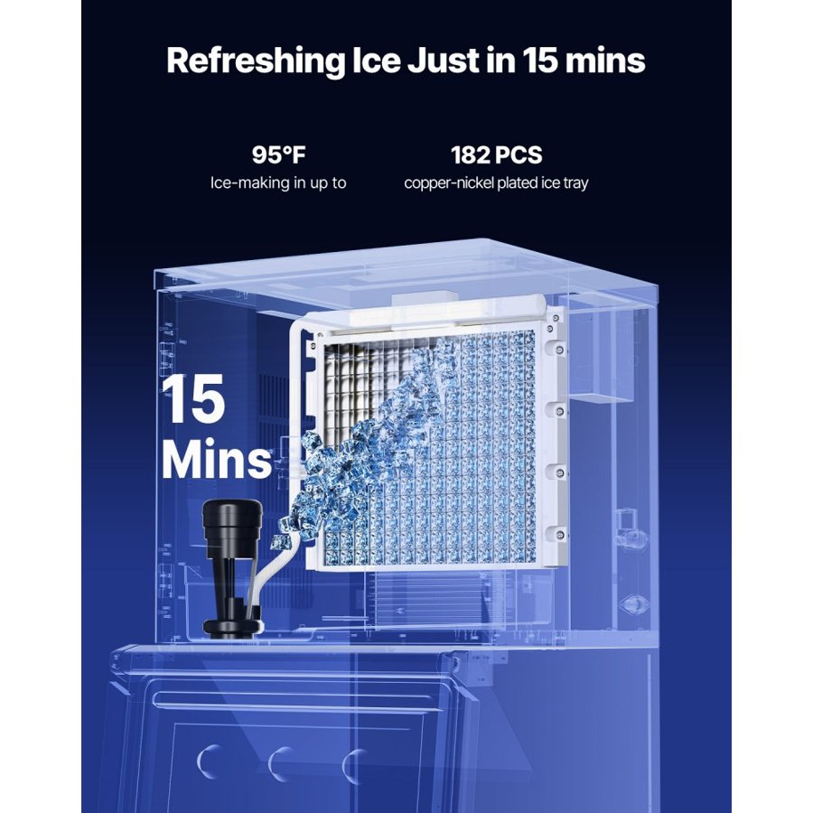 VEVOR Ice Machine Head Unit – 500 lbs/Day Capacity