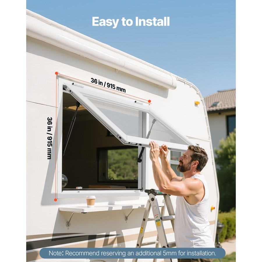 VEVOR Concession Windows for Trailers – 36 × 36 in.