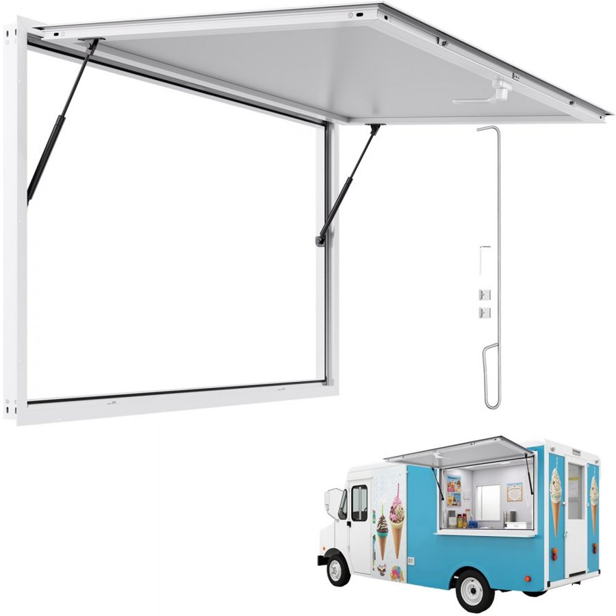 VEVOR Windows for Food Trailers – 60"x36", 85° Wide Angle