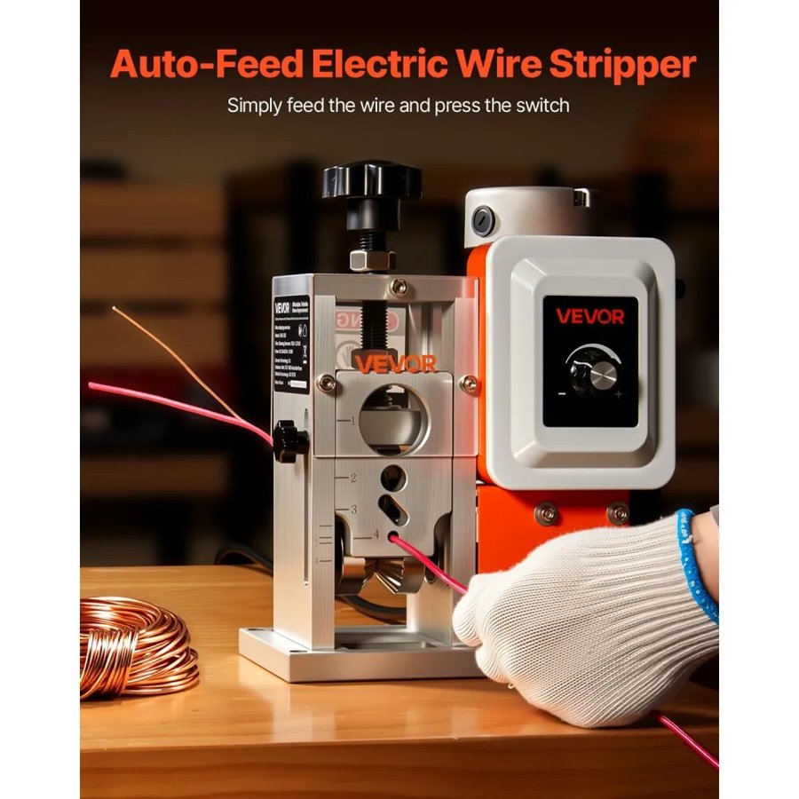 VEVOR Electric Wire Stripper Machine – 1.5-40mm, 400W