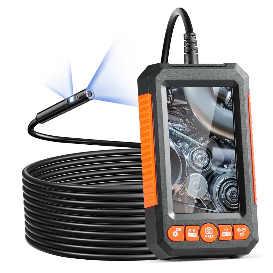 VEVOR Snake Camera with Light – 4.3" Screen, 1080P Camera