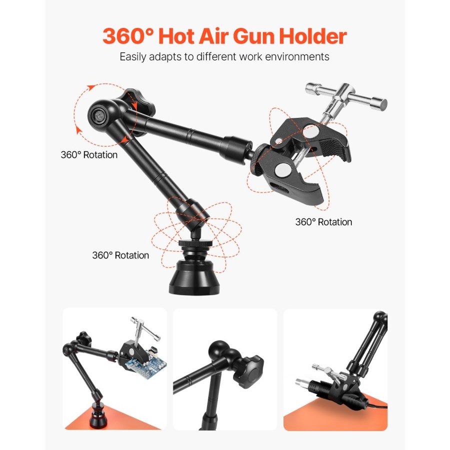 VEVOR Soldering Station with Helping Hands – 4 Arms Tool