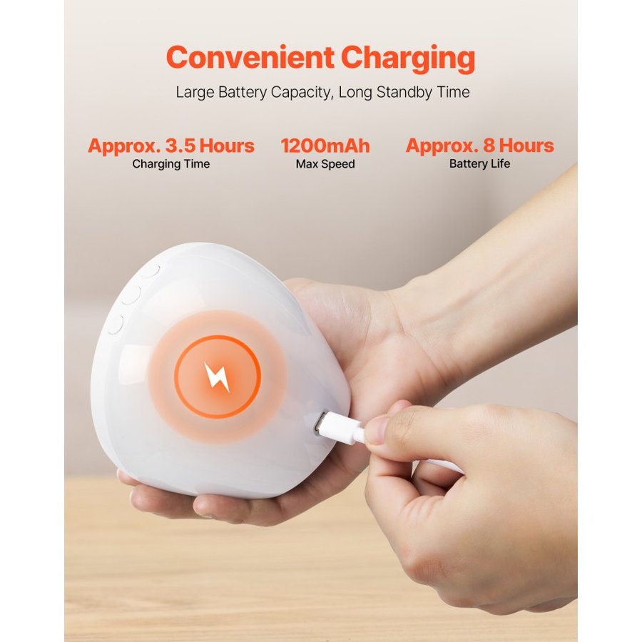 VEVOR Sound Machine, 18 Soothing Sleep Sounds, 7-Color Night Light, 6-in-1 White Noise Sound Machine with Dual Alarms, APP, Auto-Off Timer and Memory Function, for Baby, Adults, Home, Office & Travel