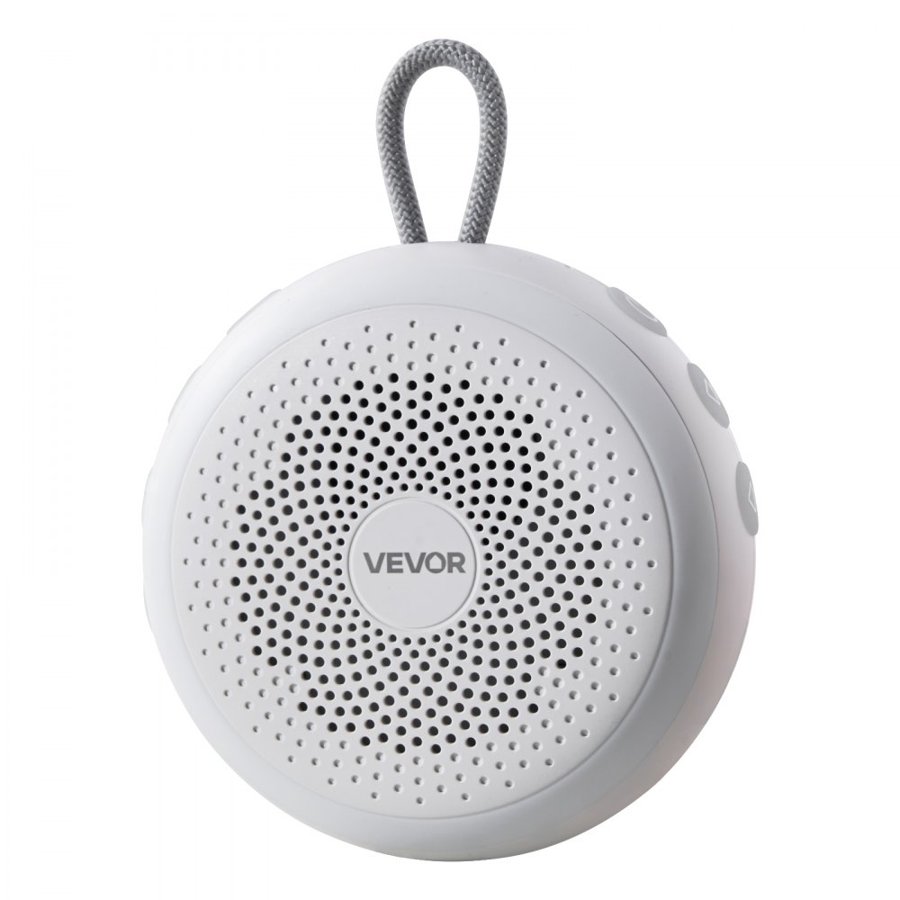VEVOR Sound Machine, 20 Soothing Sleep Sounds, 4-in-1 Hangable White Noise Sound Machine with Auto-Off Timer, Soft Ring Light, Memory Function and Child Lock, for Baby, Adults, Home, Office & Travel