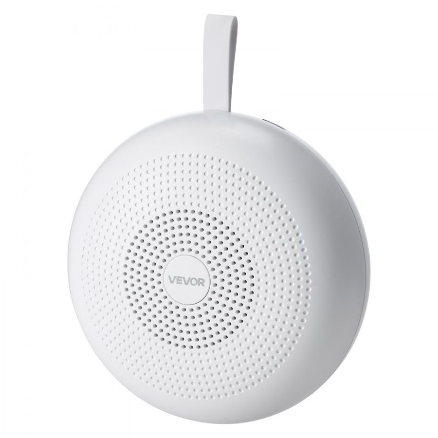 VEVOR Sound Machine, 30 Soothing Sleep Sounds, 3-in-1 Portable and Hangable White Noise Sound Machine with Auto-Off Timer, Soft Ring Light and Memory Function, for Baby, Adults, Home, Office & Travel