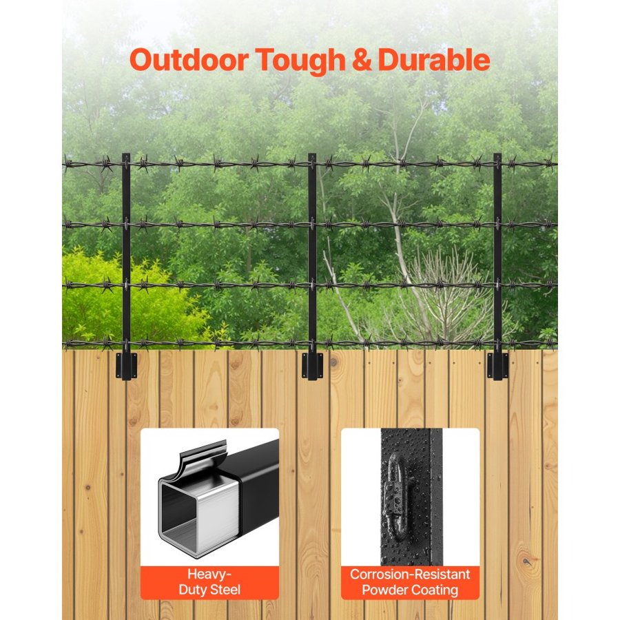 VEVOR Fence Pole Extenders – 32.1" Fence, 12 Pack,1/2" Ropes