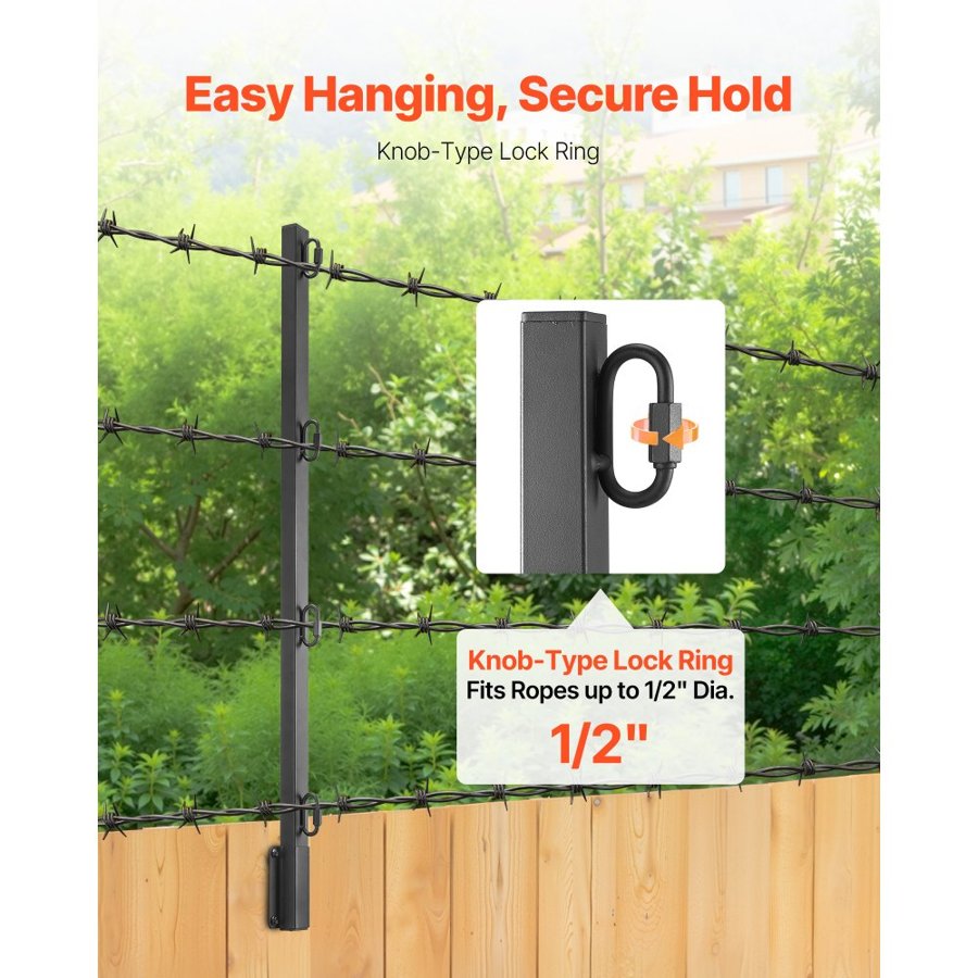 VEVOR Fence Pole Extenders – 32.1" Fence, 12 Pack,1/2" Ropes