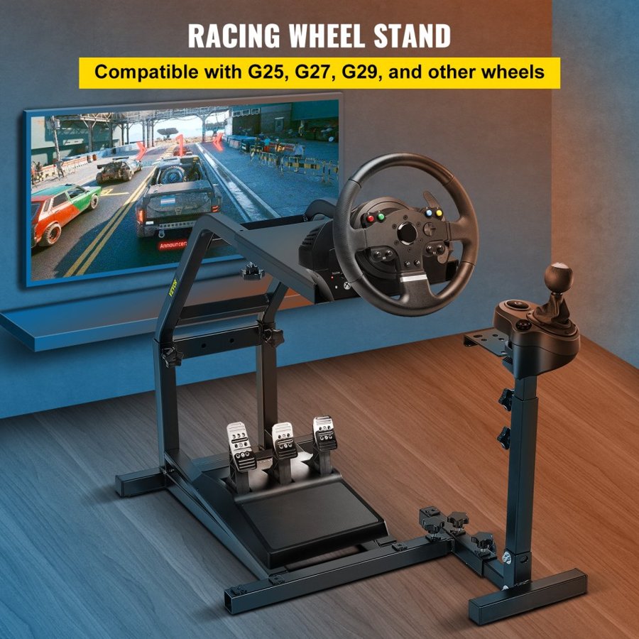 VEVOR G29, G27 and G25 Racing Simulator Steering Wheel Stand GT Racing Simulator Steering Wheel Stand,Wheel Support and Pedal not Included