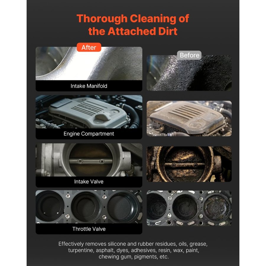 VEVOR Dry Ice Blasting Machine, 11LBS (5KG) Capacity Dry Ice Cleaning Machine with 4 Nozzles, Adjustable Pressure & Dry Ice Amount, Movable Blaster Cleaner for Automotive Ship Aviation Chemical