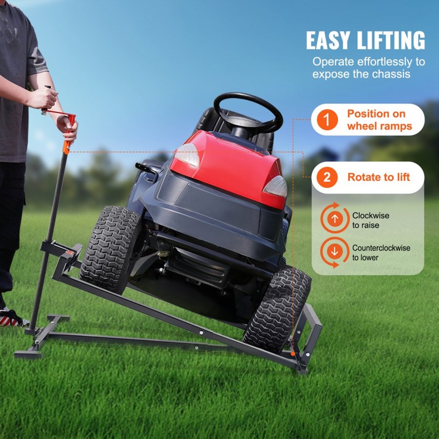 VEVOR Lawnmower Lift Jack – 880 lbs Capacity, 23.6 Inch