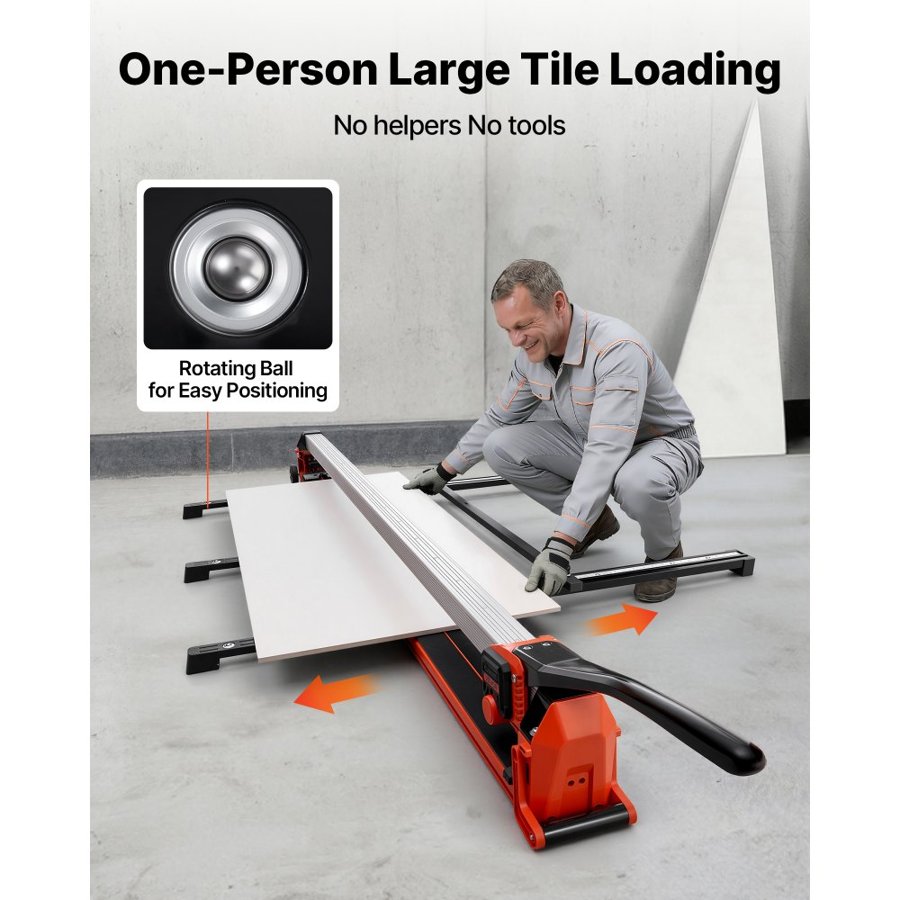 VEVOR Manual Ceramic Tile Cutter – 71 In, ±0.5 mm Precision