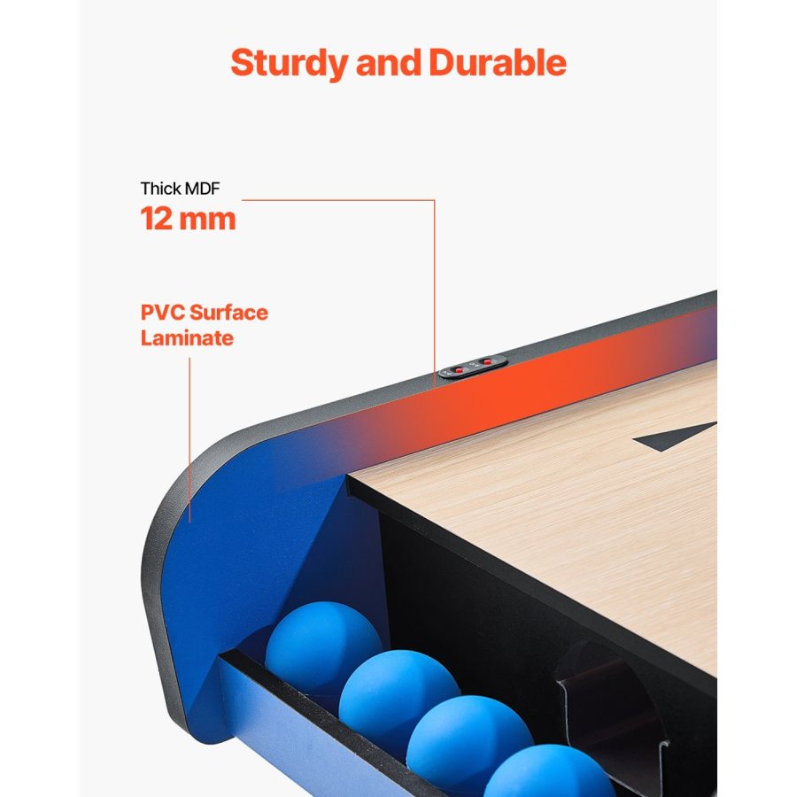 VEVOR Roll and Score Arcade Game – 8Ft, 4 Rolling Balls