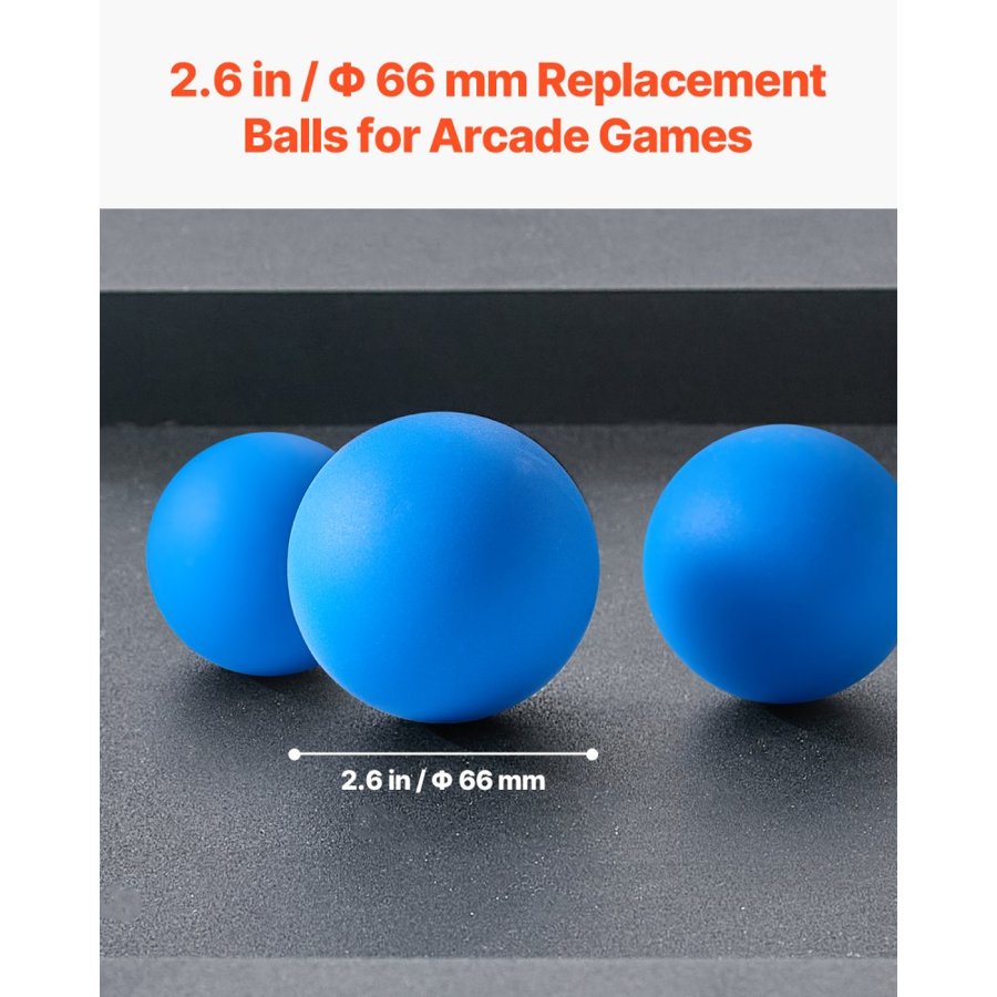 VEVOR Skee Balls – 2.6 in, 0.57 lb, 4-Pack Replacement