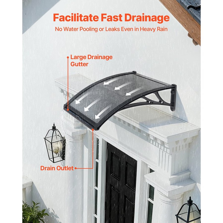 VEVOR Awning for Entrance Door – 24×24 Inch, UPF 50+