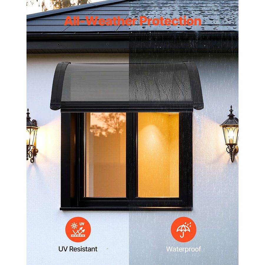 VEVOR Awning for Entrance Door – 24×24 Inch, UPF 50+