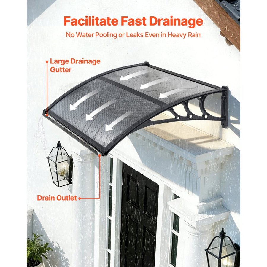 VEVOR Entrance Door Awnings – 30×39 in, UPF 50+