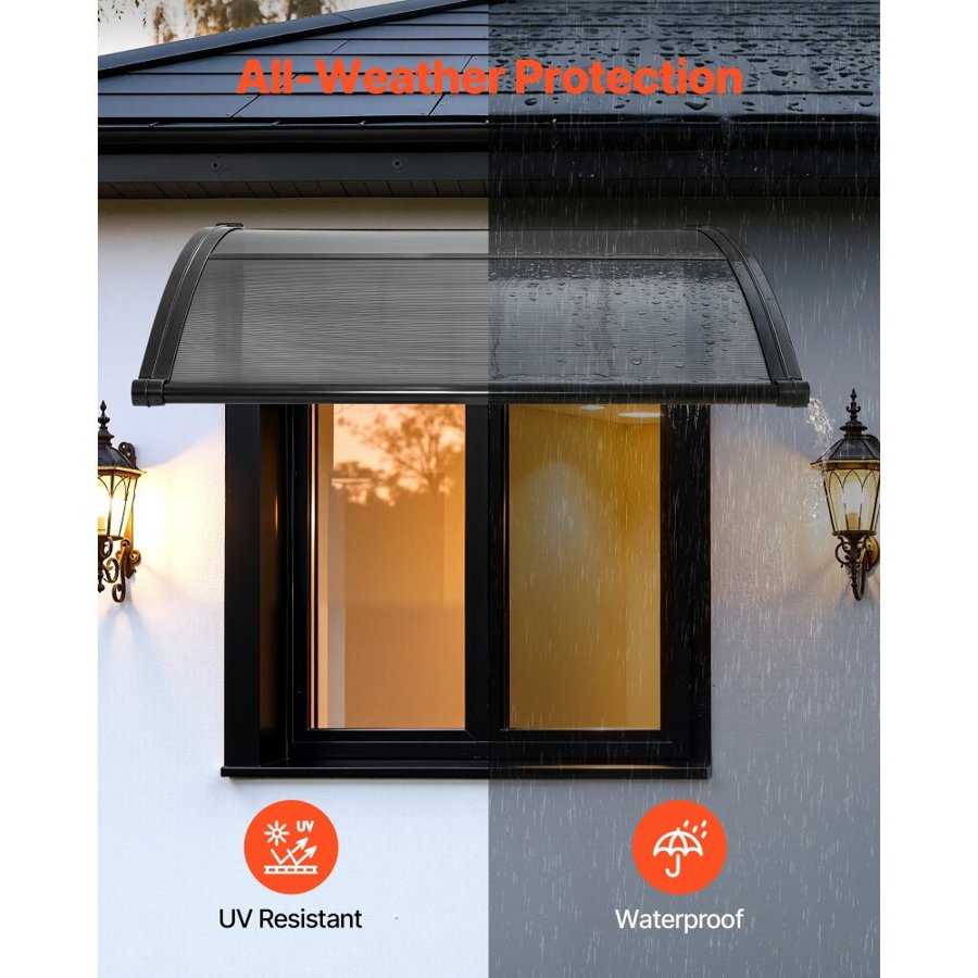 VEVOR Door Overhang Awning – 38×40 Inch, UPF 50+