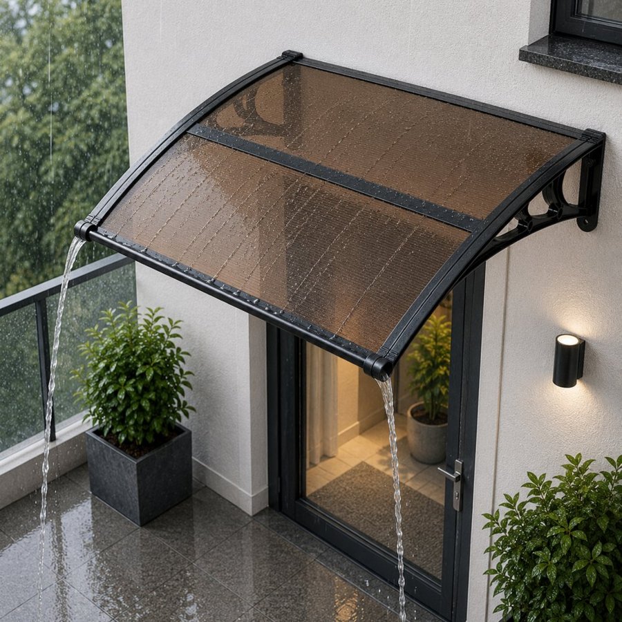 VEVOR Residential Front Door Awnings – 38x40", PC, UPF50+