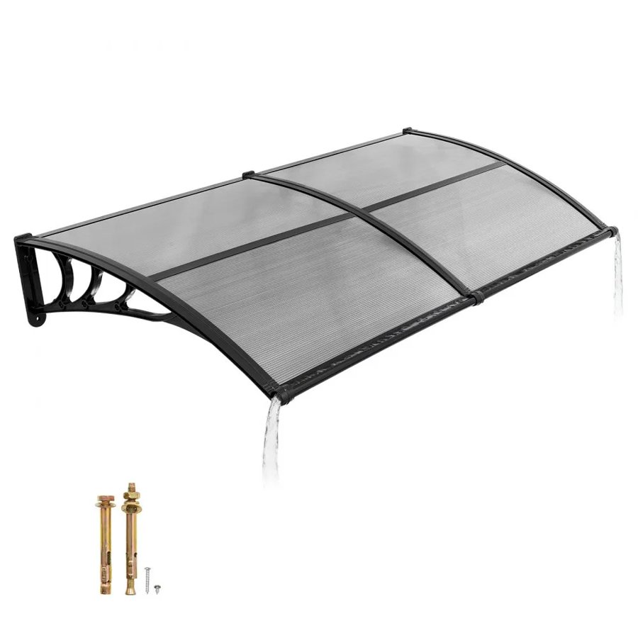 VEVOR Door Overhang Canopy – 38x78", PC Panel, ABS Brackets