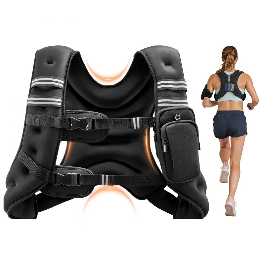 VEVOR Adjustable Weighted Vest – 11.5 kg, Men/Women