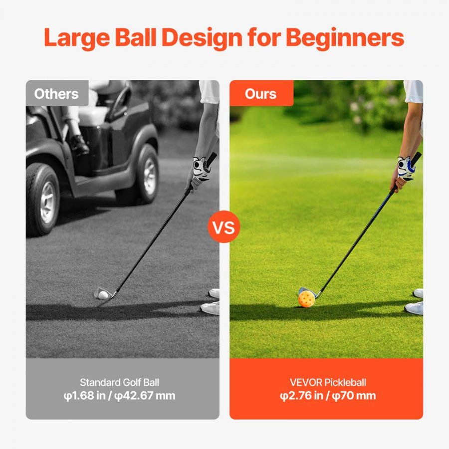 VEVOR Bucket Golf Game – 3 Hole Outdoor Backyard Golf Set