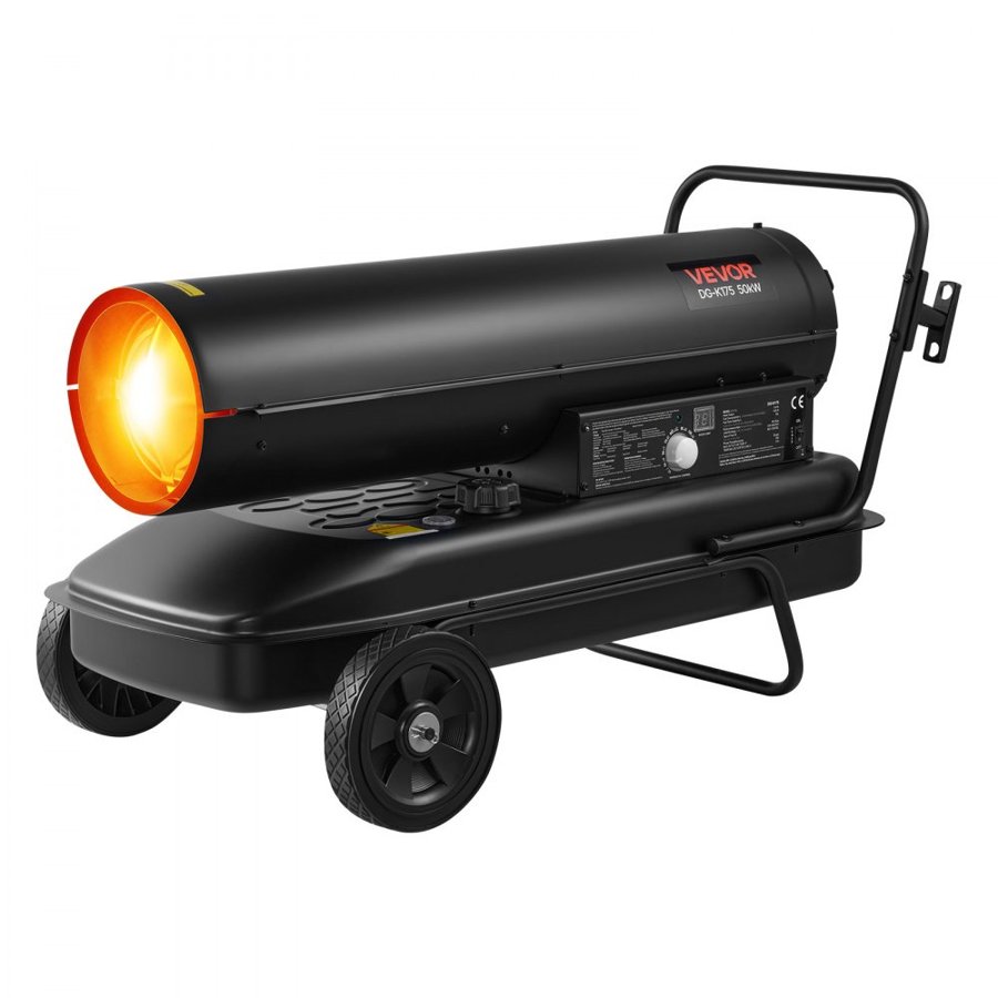 VEVOR Kerosene Diesel Forced Air Heater – 190L Tank, 50kW