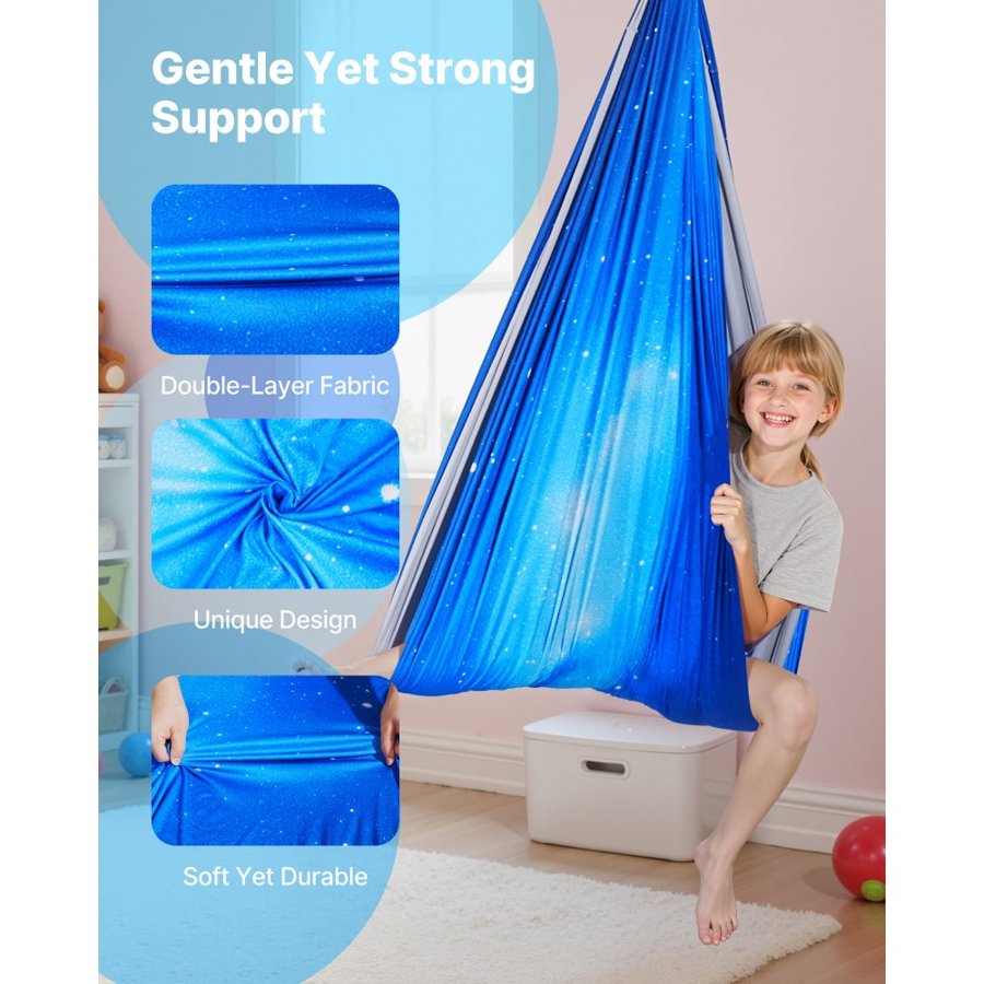 VEVOR Sensory Hammock Swing – 59"×59" Double-Layer, 300 lbs