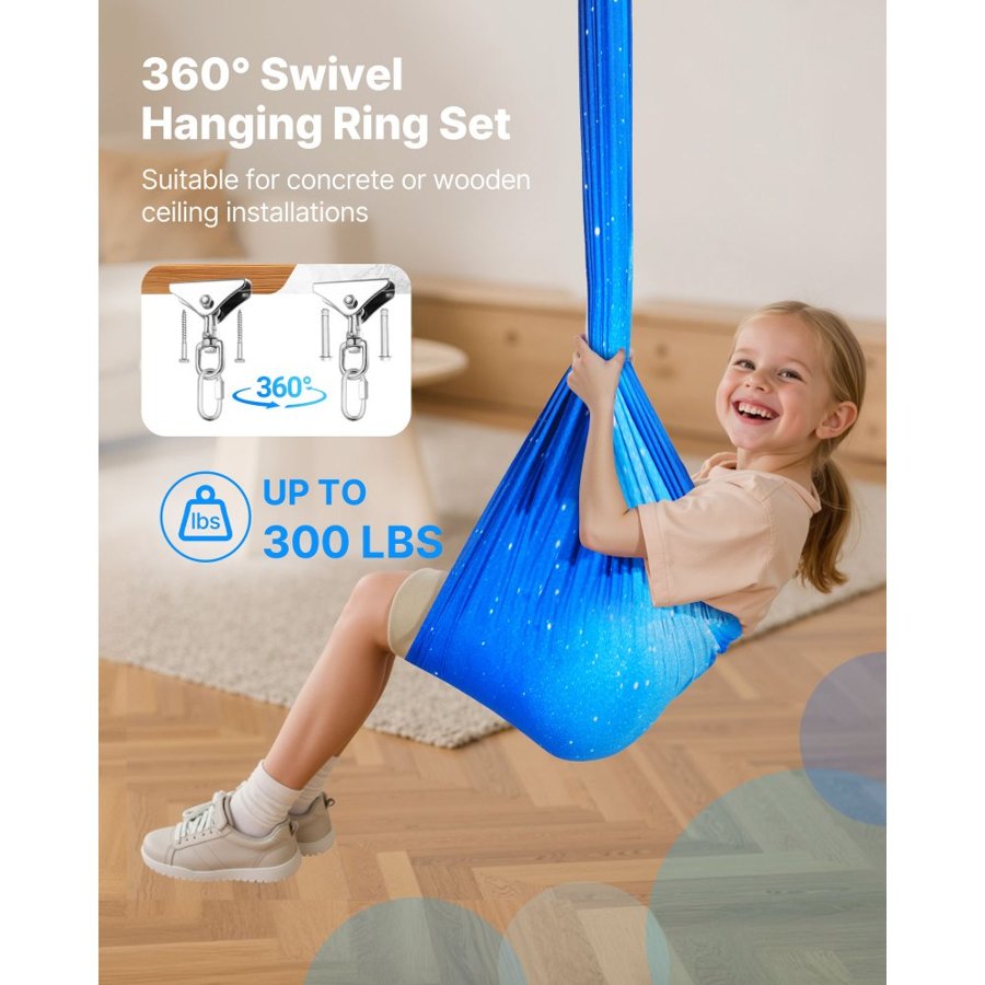 VEVOR Sensory Hammock Swing – 59"×59" Double-Layer, 300 lbs