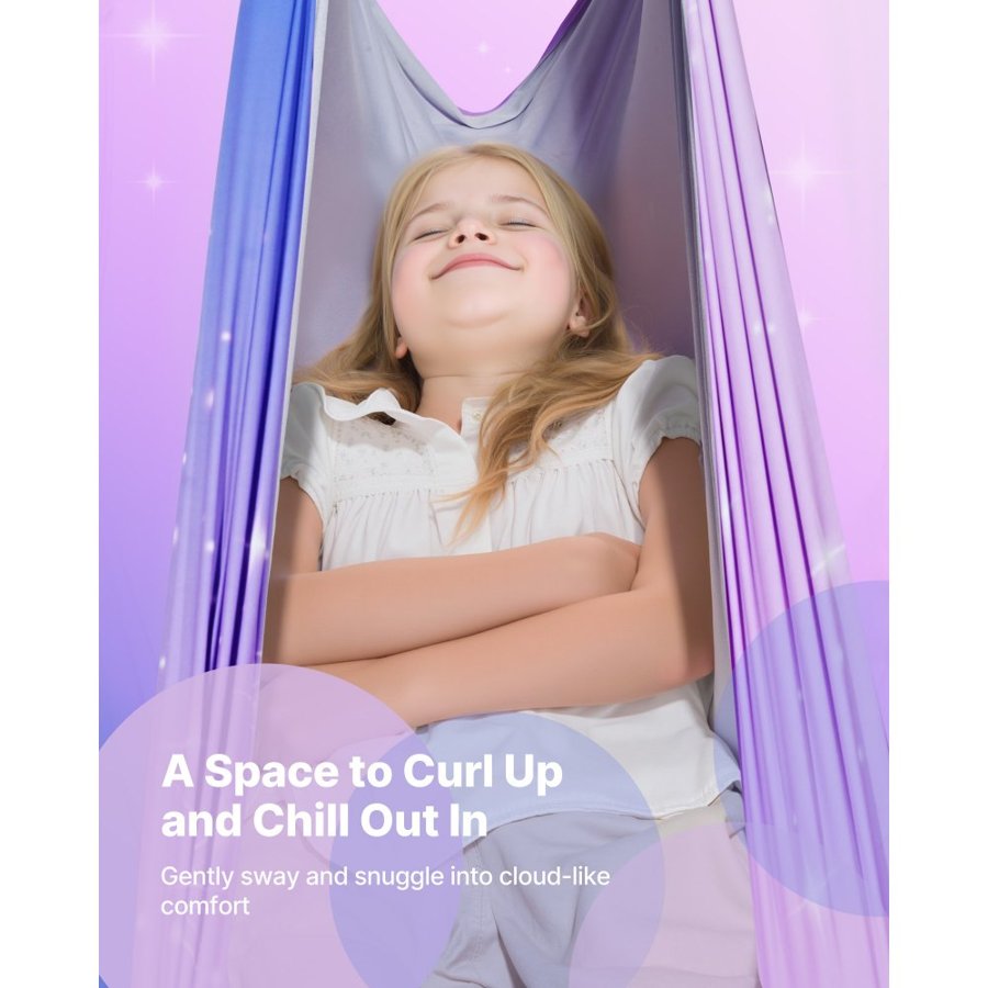 VEVOR Sensory Indoor Swing – 55"×59", 300 lbs Capacity