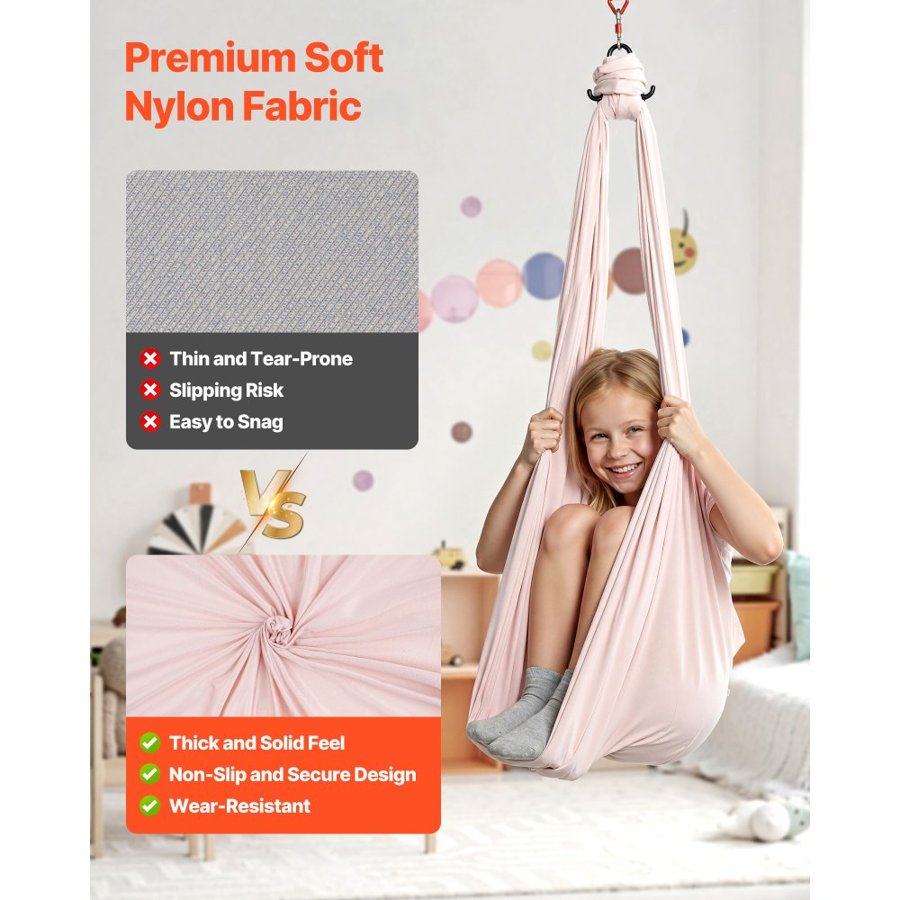 VEVOR Aerial Yoga Hammock Kit – 300 LBS, 360°, 2650 x 1490mm