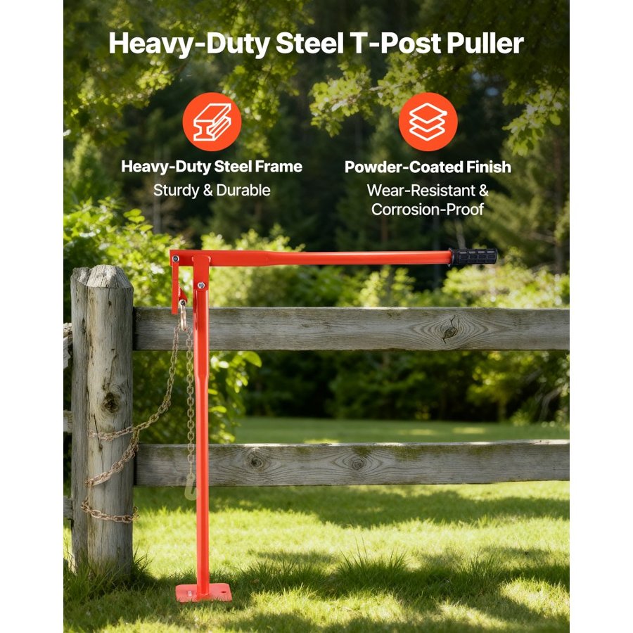 VEVOR T Fence Post Puller – 36 in Height, 660 lbs Capacity