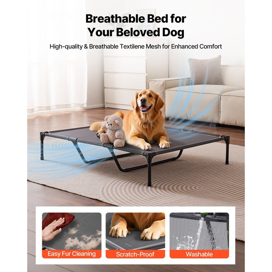VEVOR XL Raised Dog Bed –  9 in/230 mm Height, 132 lbs Load
