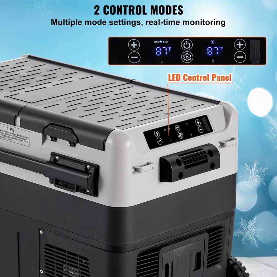 VEVOR Portable Refrigerator on Wheels – 40L, -4°F in 2hrs