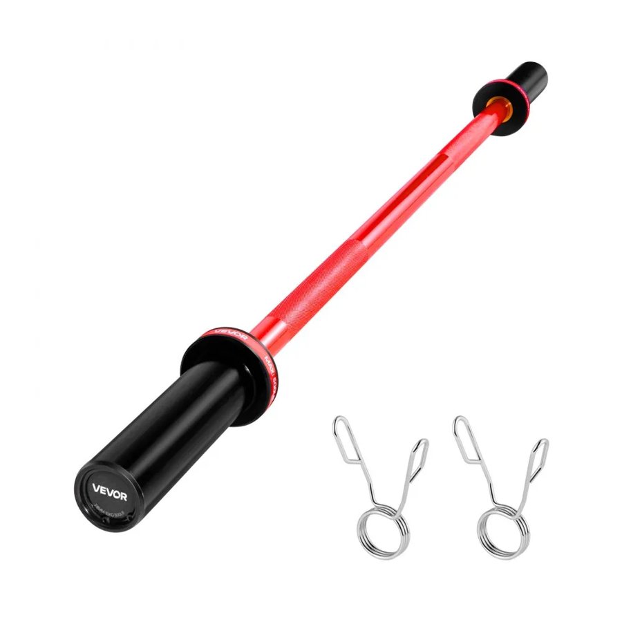 VEVOR 4 Ft Barbell – 500 Lbs Capacity, 2-Inch Plates