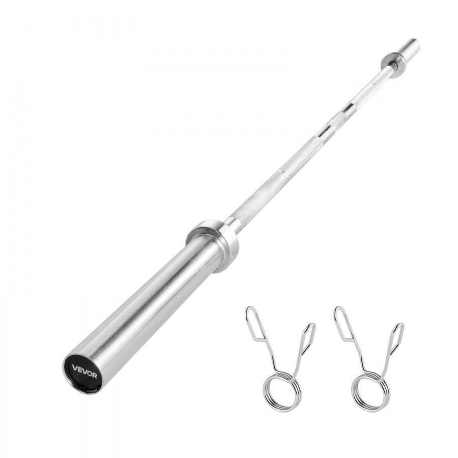 VEVOR 6ft Barbell – 500 LBS, 360° Rotating Sleeve, 28 mm