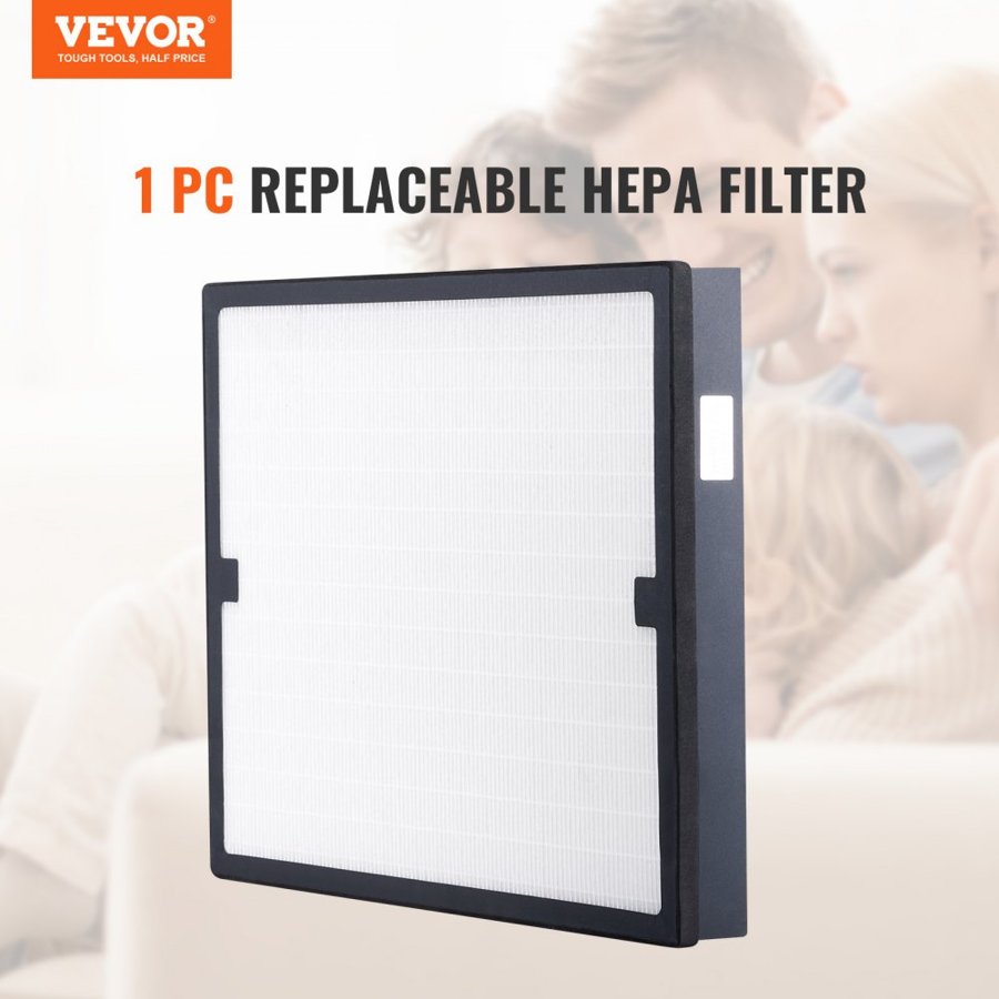 VEVOR HEPA Air Filter, 16 x 19 inch Air Filter Replacement, High-efficient Stage 3 Filters Compatible with BlueDri & VEVOR Scrubber, Air Purifiers, Water Damage Restoration Equipment