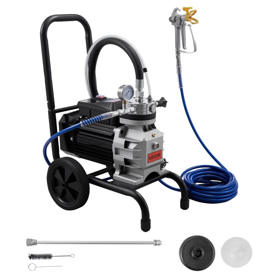 VEVOR 1500W Diaphragm Airless Paint Sprayer - 2800 PSI