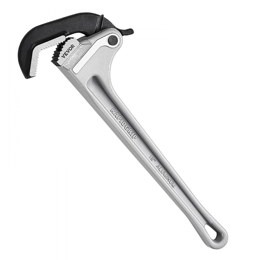 VEVOR 18 In Aluminum Pipe Wrench – 18", 3.5" Jaw, 60CRV