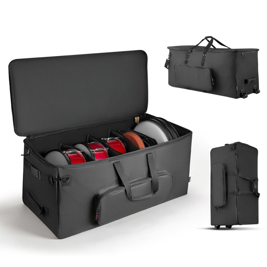 VEVOR Electronic Drum Kit Bag – 920x420x410mm, Wheels