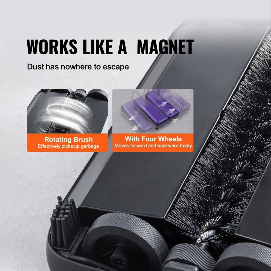 Carpet Sweeper Manual – 300 ml Dustbin, 6.7 Inch Wide