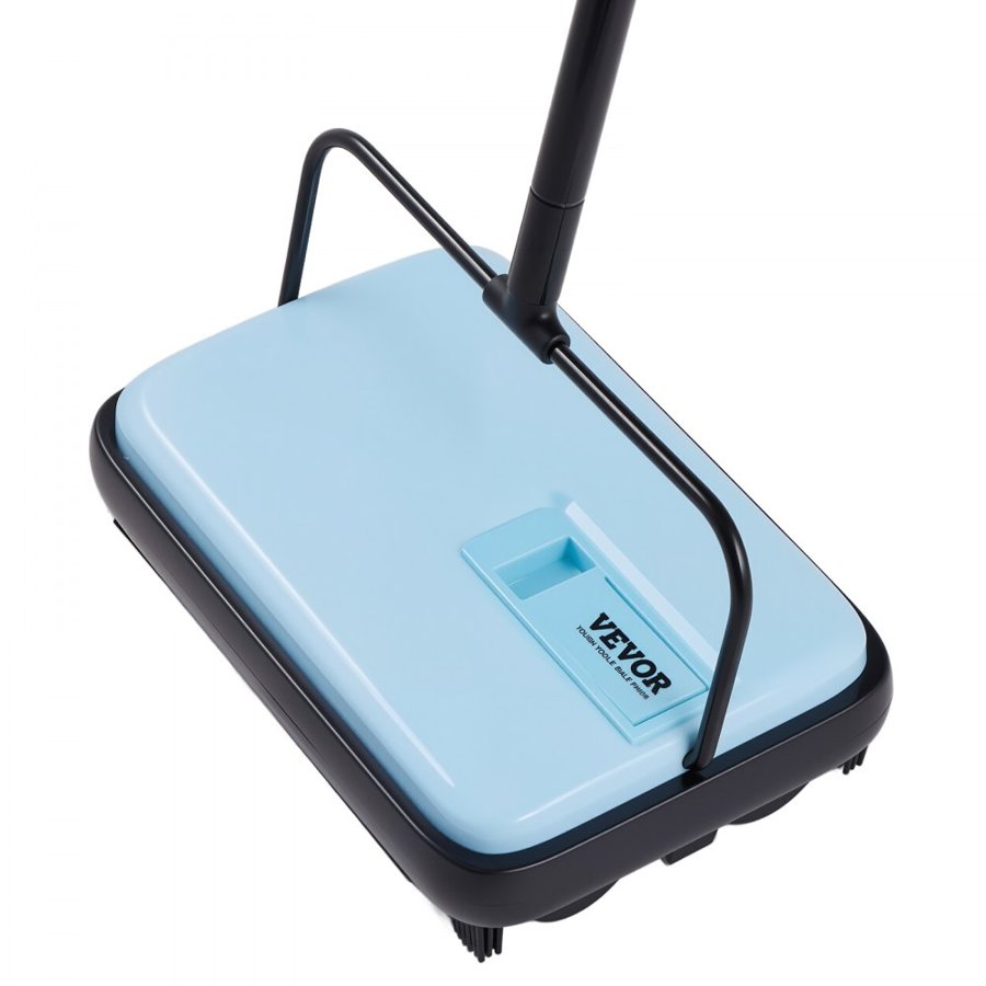 VEVOR Manual Carpet Sweeper – 6.7", 300ml, 4 Wheels, Silent