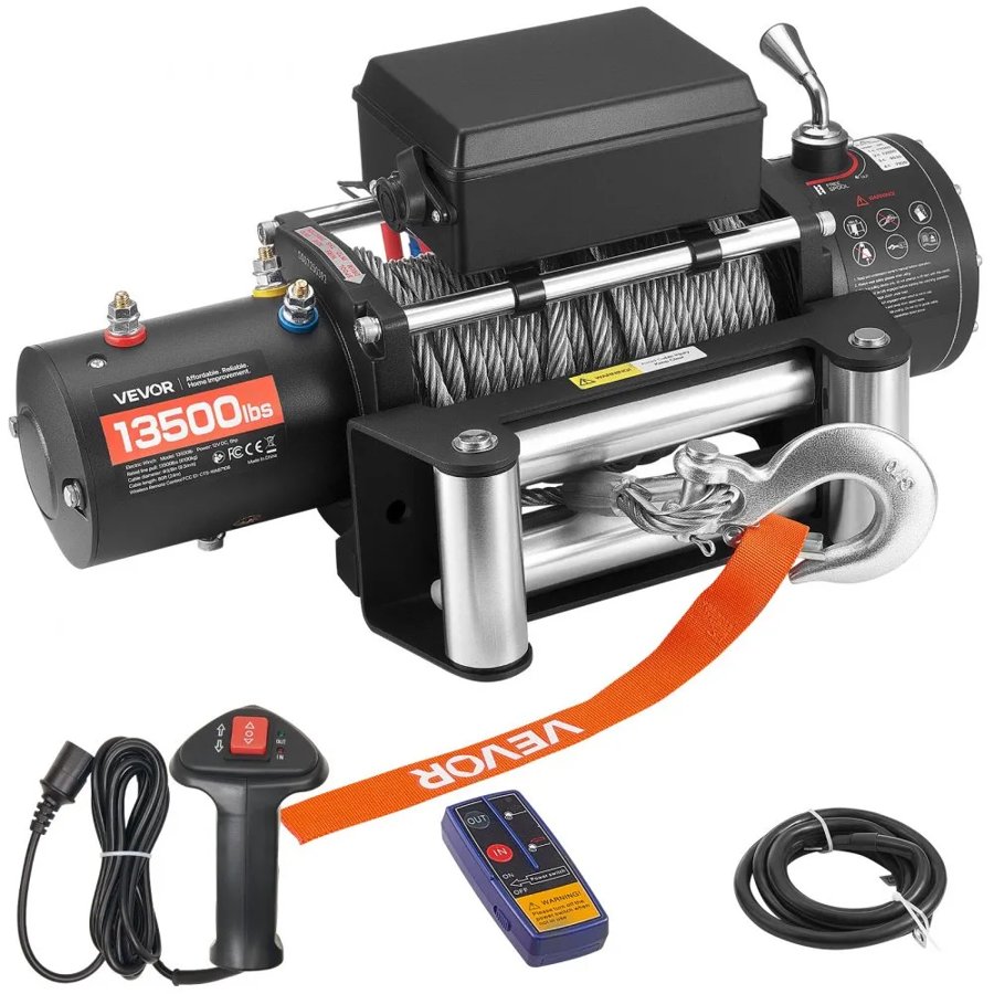 VEVOR 12 V elektriskā vinča 13 500 lbs, 6 ZS, 265:1