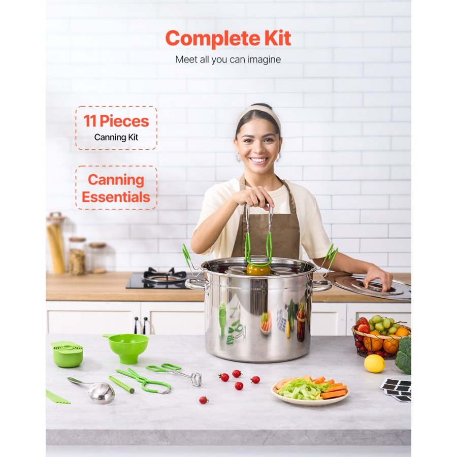 VEVOR Canning Starter Kit – 11-Piece Stainless Steel Set