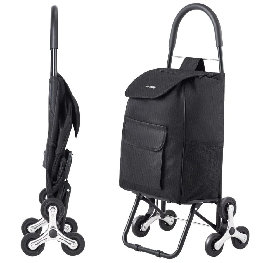 VEVOR Cloth Shopping Cart - 36L 6-Wheel Stair Climber