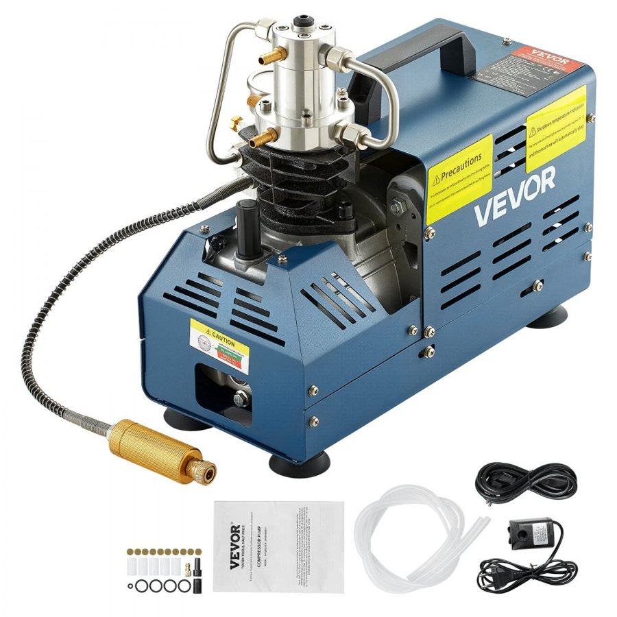 VEVOR 4500 PSI Air Compressor – 1800W Water-Cooled PCP