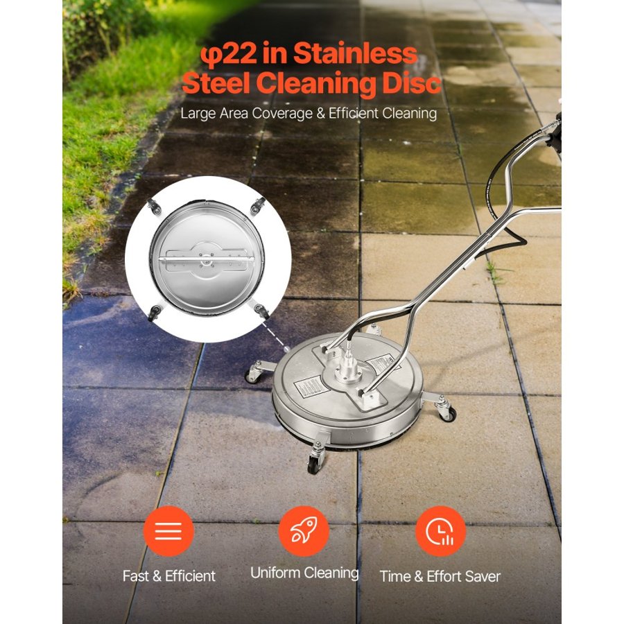VEVOR Pressure Washer Surface Cleaner – 22", 4500 PSI