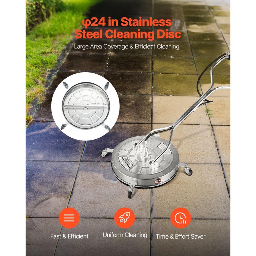VEVOR Pressure Washing Surface Cleaner – 4000 PSI, 24 Inch